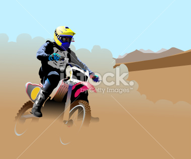 Desert Dirt Bike Racer
