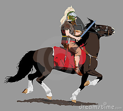 Roman Cavalry Illustration